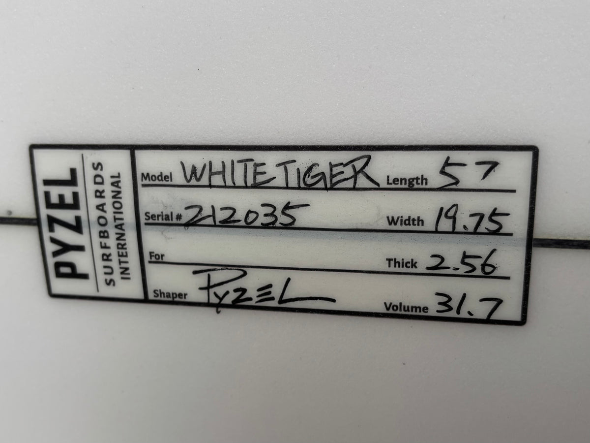 212035】OUTLET WHITE TIGER 5-7x19.75x2.56 SQ FU-3 V-31.7L – Pyzel