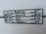 【300079】USED RADIUS 5-7x18.19x2.19 SQ FU-3 V-23.0L