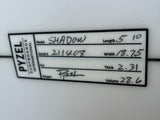【211408】SHADOW 5'10 x 18.75x 2.31  SQ FC-3 V-28.6L
