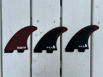 PYZEL FCS2 TRI FIN L size   //  PYZEL PC BLK/SHIRAZ TRI FIN L